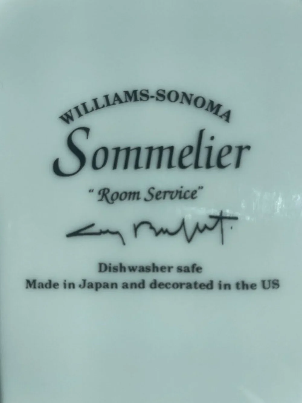 WILLIAMS SONOMA GUY BUFFET SOMMELIER SALAD PLATE 
